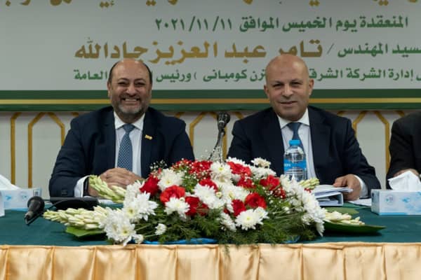 المهندس تامر جادالله رئيس مجلس الإدارة والأستاذ هاني أمان العضو المنتدب والرئيس التنفيذي للشركة