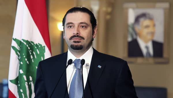 In this photo released by Lebanon's official government photographer Dalati Nohra, Lebanese outgoing Prime Minister Saad Hariri addresses the nation in Beirut, Lebanon, Tuesday, Jan. 25, 2011.  Lebanon's president formally appointed billionaire businessman and former premier Najib Mikati as prime minister-designate Tuesday and asked him to form a new government after two days of polling lawmakers on their choice of prime minister. Mikati defeated U.S.-backed Saad Hariri, who was prime minister from 2009 until the Iran- and Syrian-backed Hezbollah forced his government to collapse two weeks ago. (AP Photo/Dalati Nohra, HO) EDITORIAL USE ONLY, NO SALES
