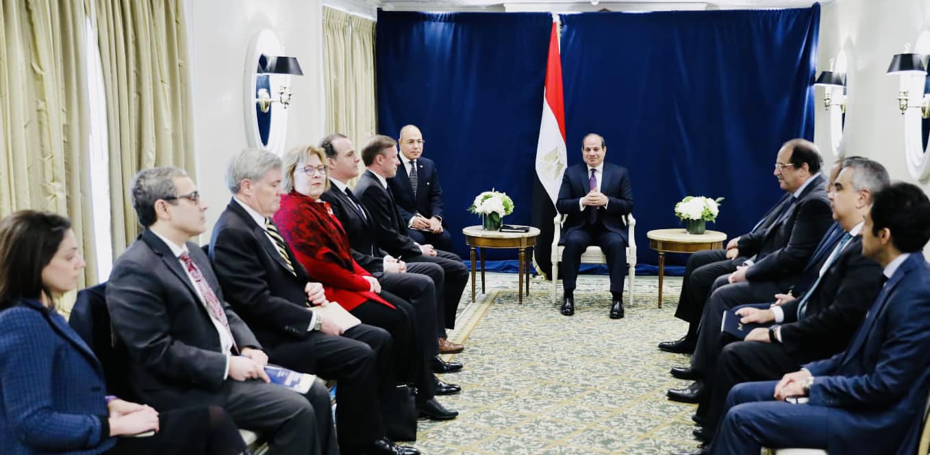 لقاء السيسي ومستشار الأمن القومي الأمريكي