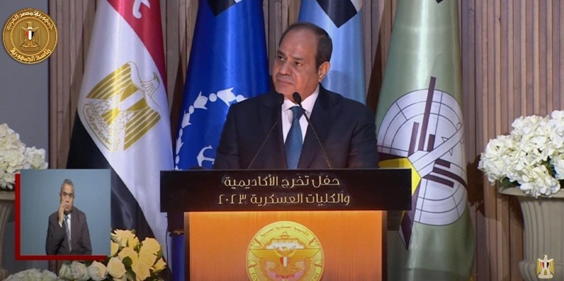 السيسي في حفل تخريج الكليات العسكرية