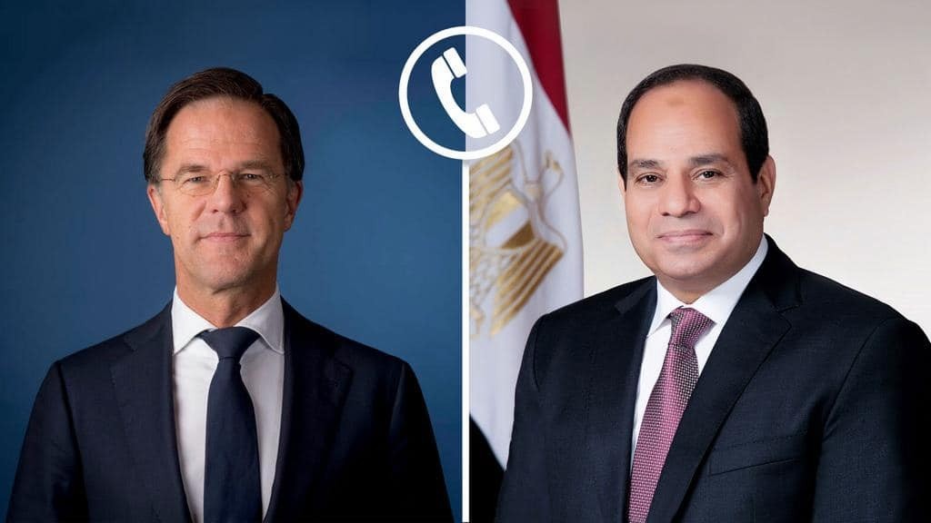 السيسي ورئيس وزراء هولندا