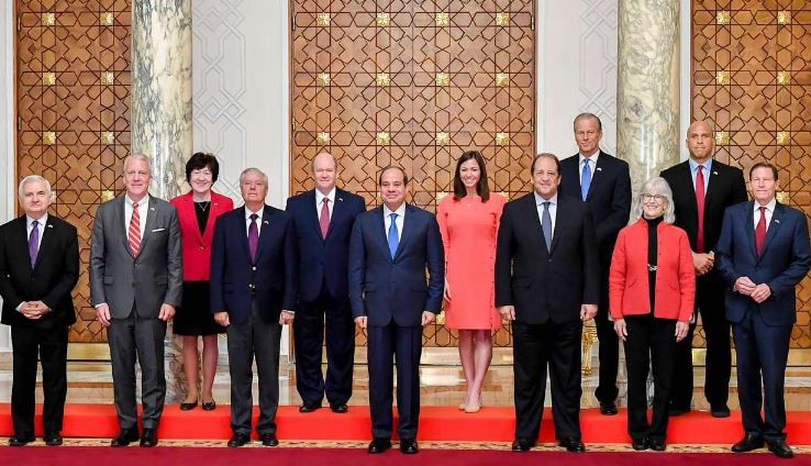 السيسي ووفد الشيوخ الأمريكي