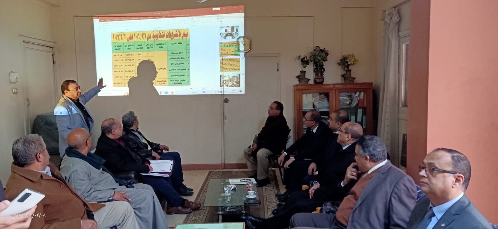 رئيس الهيئة العامة للإصلاح الزراعي، وعدد من القيادات التنفيذية بالهيئة