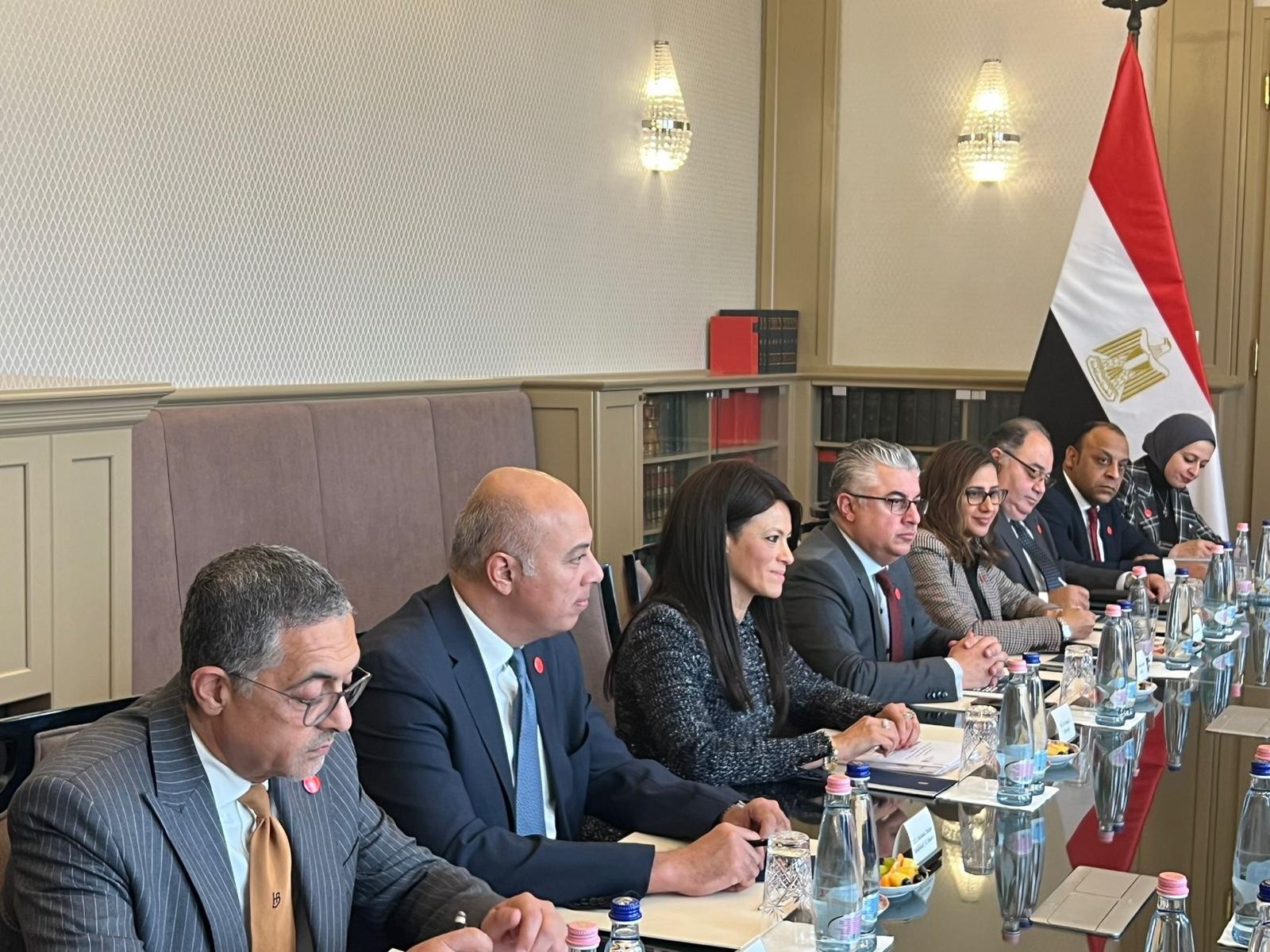 جانب من اللقاء المصري المجري 