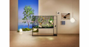 أول تلفاز شفاف لاسلكي في العالم بتقنية OLED 