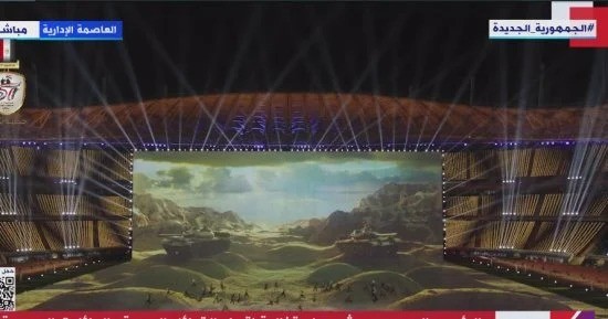 السيسى يشهد كورال أغاني نصر أكتوبر بحفل اتحاد القبائل العربية 