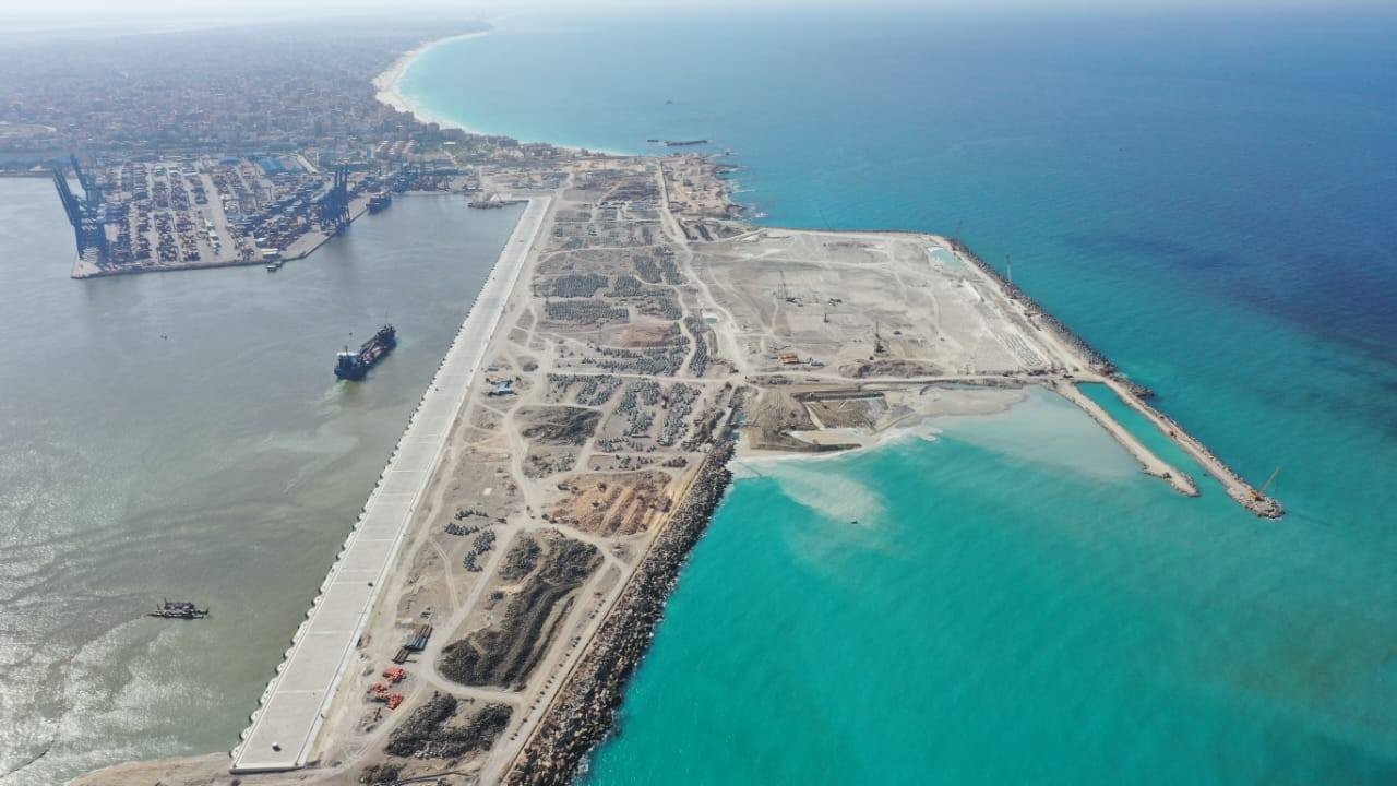 أحدث تصوير جوي لأعمال تنفيذ مشروع محطة تحيا مصر 2 بالدخيلة
