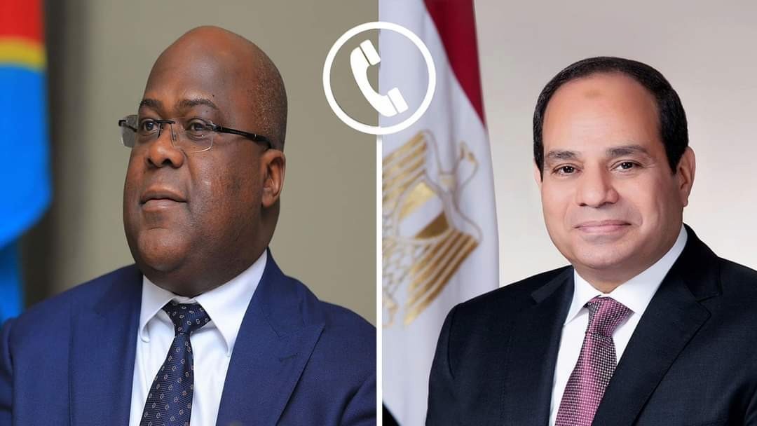 السيسي يتلقى اتصالاً هاتفياً من رئيس الكونغو الديمقراطية "فيليكس تشيسيكيدي"