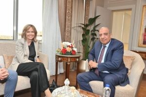 وزير قطاع الأعمال العام يلتقي مع سفيرة النرويج 