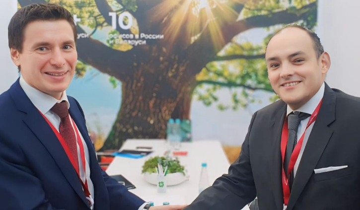 احمد سمير ووزير تجارة الاتحاد الأوراسى