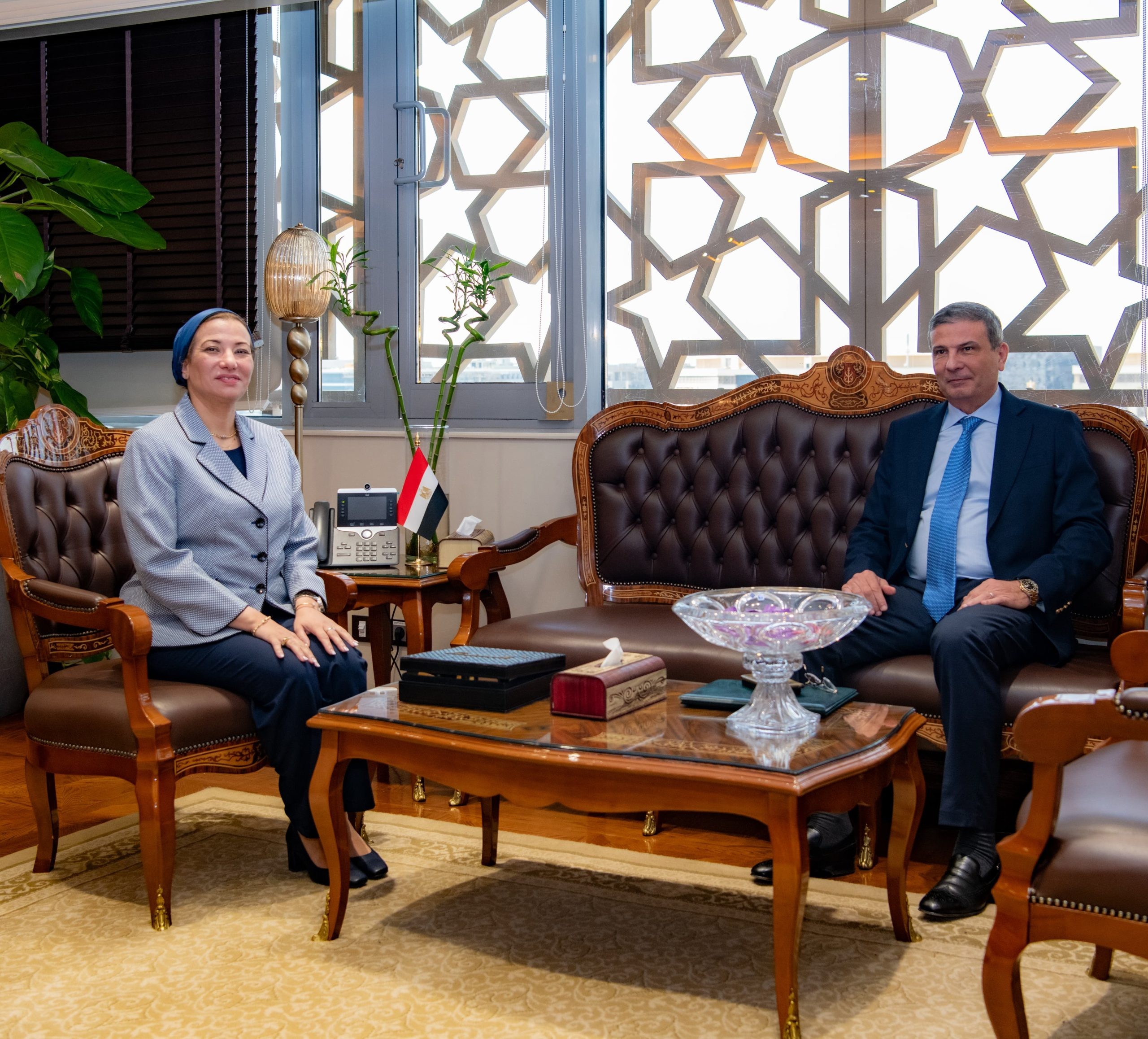 وزيرا الزراعة والبيئة 
