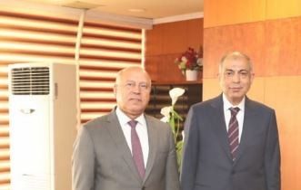 كامل الوزير مع محافظ المنيا
