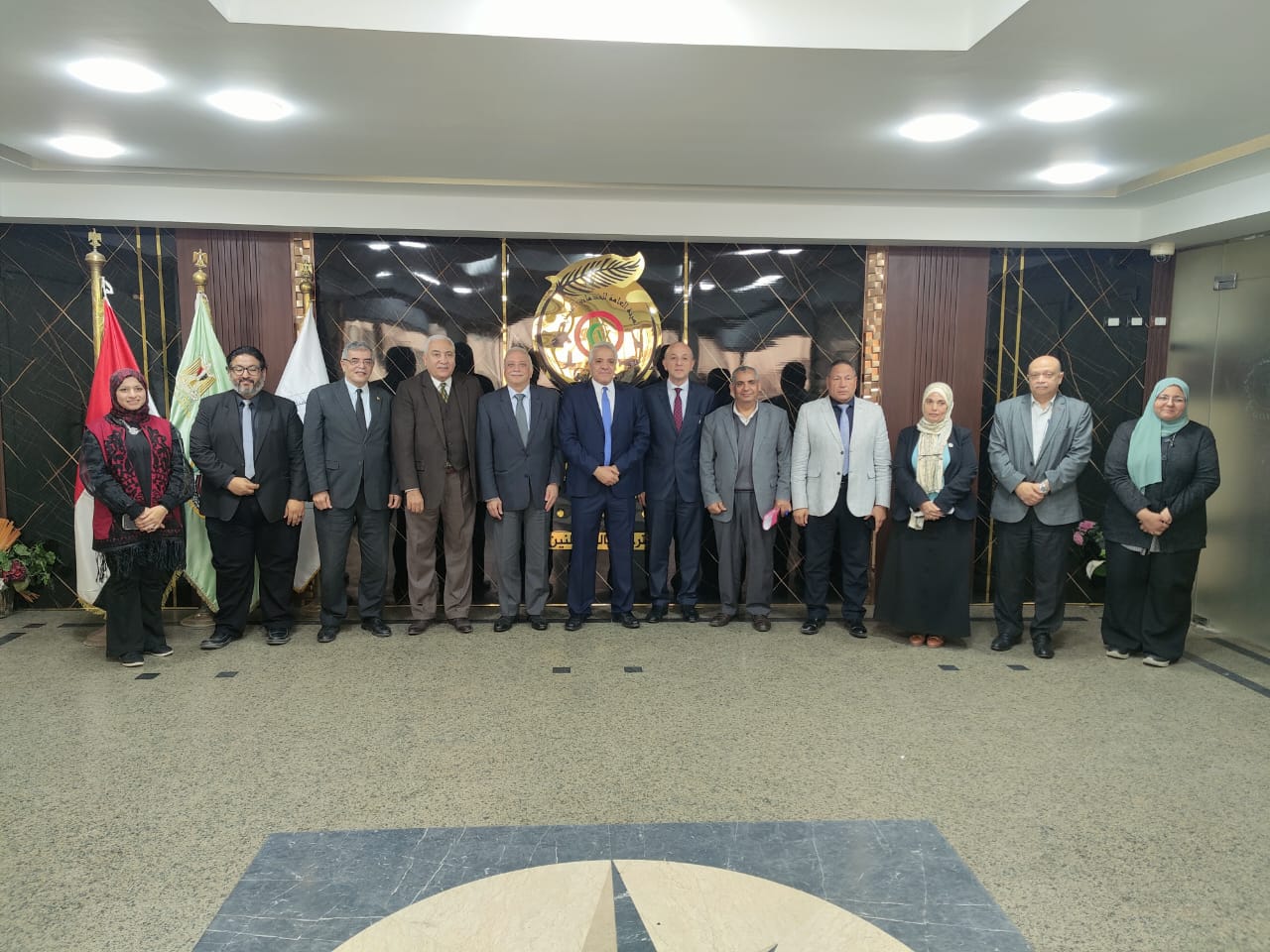 الخدمات البيطرية ووفد المجلس الصحى