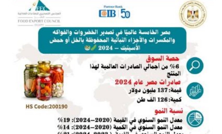 الصادرات المصرية