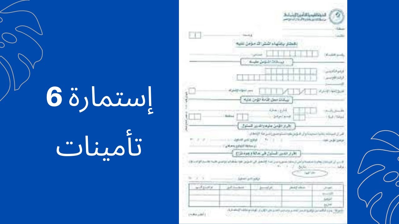 استمارة 6