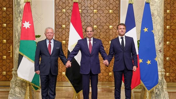 قادة مصر وفرنسا والأردن