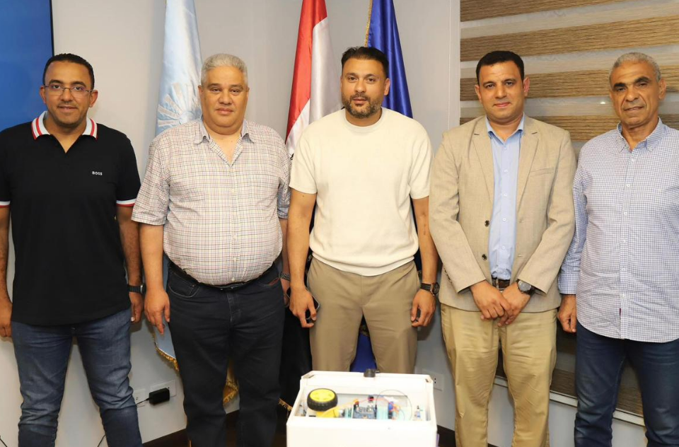 رئيس جامعة بررج العرب التكنولوجية خلال  اللقاءرئيس جامعة بررج العرب التكنولوجية خلال  اللقاء