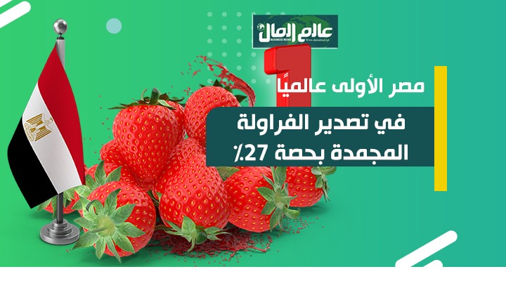جراف يوضح صادرات مصر من الفراولة