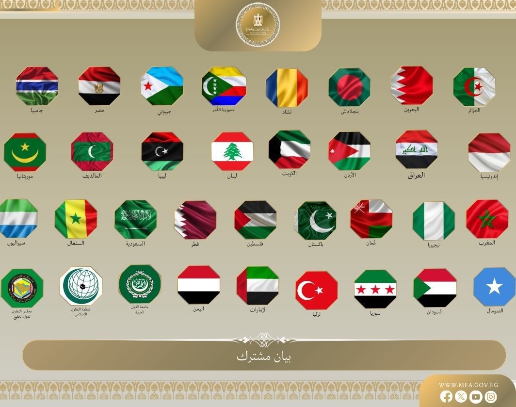 بيان عربي إسلامي ضد إسرائيل