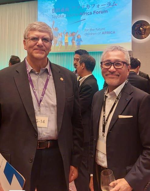 رئيس الجامعة المصرية اليابانية خلال المشاركة فى المنتدى