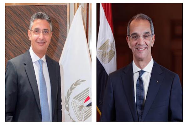 وزيرا التموين والاتصالات