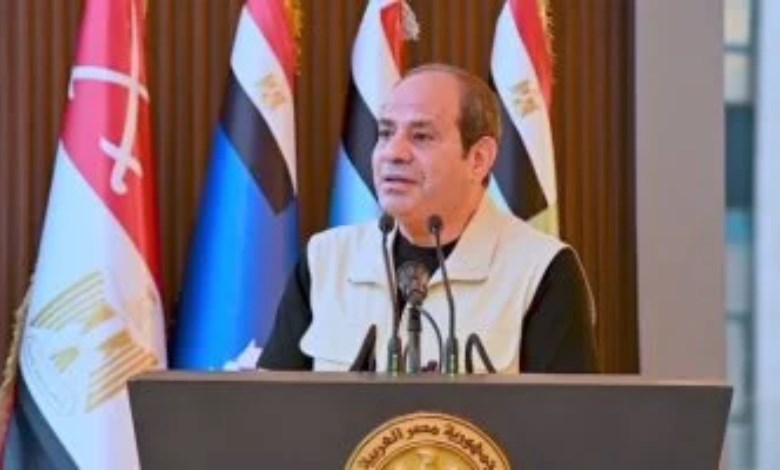 الرئيس السيسي خلال الزيارة