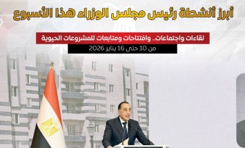 أبرز أنشطة رئيس مجلس الوزراء 