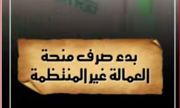 تفاصيل صرف منحة العمالة غير المنتظمة - فيديو 