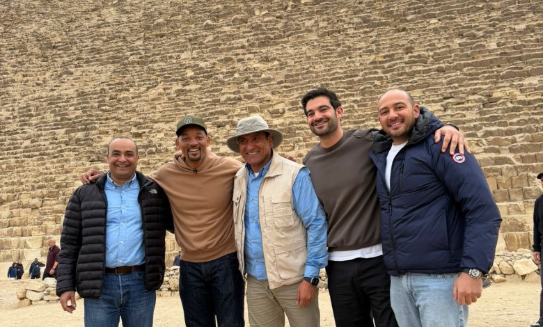 ويل سميث يزور أهرامات الجيزة