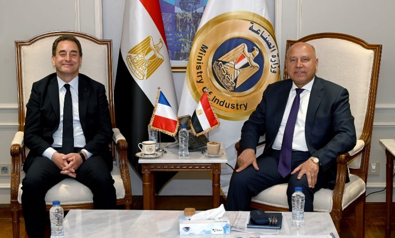 وزير الصناعة والنقل يلتقى السفير الفرنسى