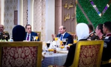 الرئيس السيسي فى حفل إفطار الأكاديمية العسكرية