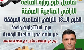  تفاصيل الطرح الثالث عشر للأراضي الصناعية