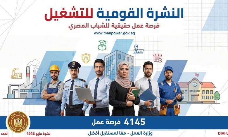  نشرة التوظيف الأسبوعية الجديدة