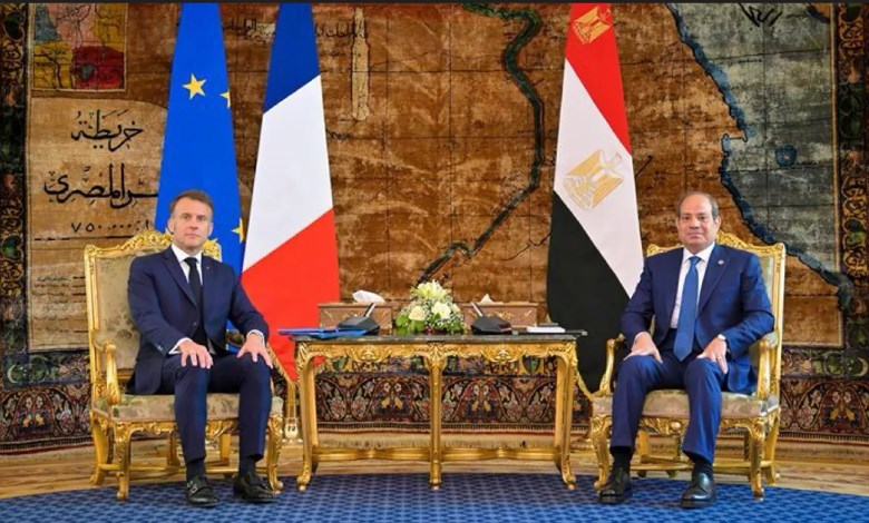 رئيس السيسي ونظيره الفرنسي 