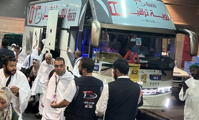 الحافلات السياحة تنقل حجاج الشركات