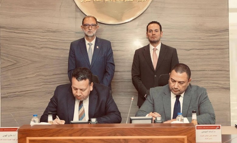خلال توقيع البرتوكول