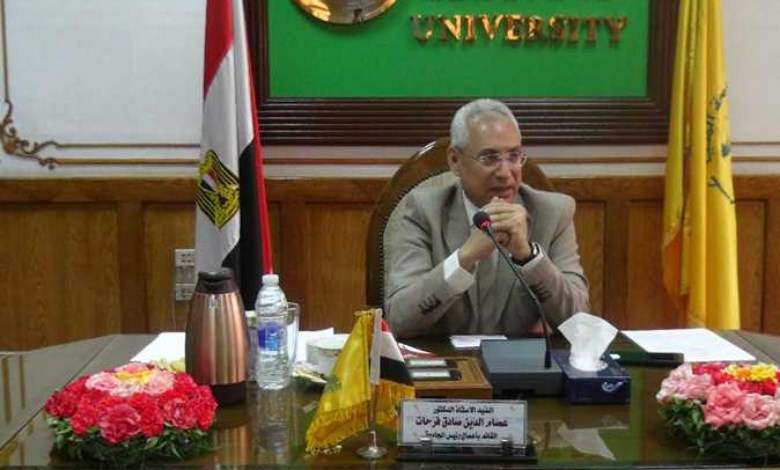  عصام فرحات رئيس جامعة المنيا،